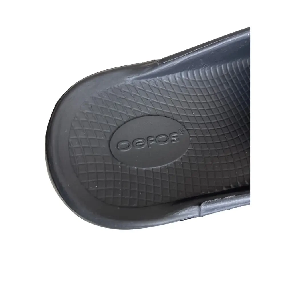 OOFOS OOahh Slide Sandals Black M10 W12 EU43 Recovery Comfort